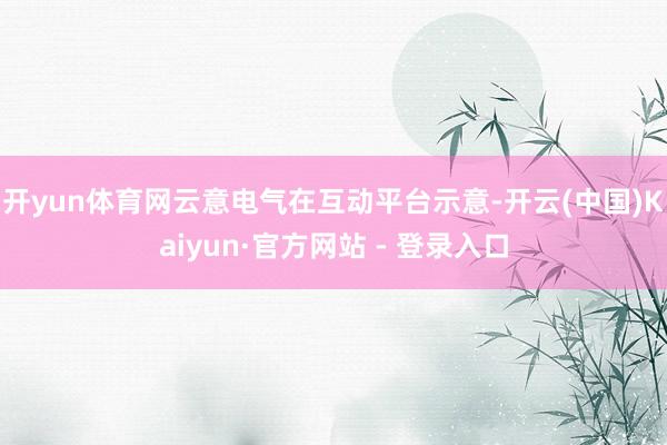 开yun体育网云意电气在互动平台示意-开云(中国)Kaiyun·官方网站 - 登录入口