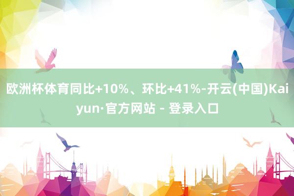 欧洲杯体育同比+10%、环比+41%-开云(中国)Kaiyun·官方网站 - 登录入口